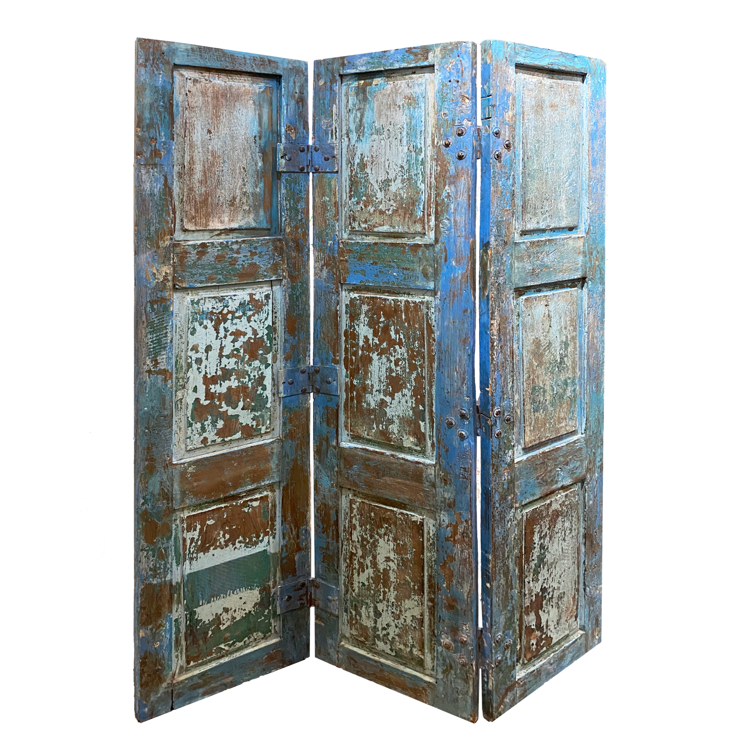 Biombo vintage biombo vintage azul