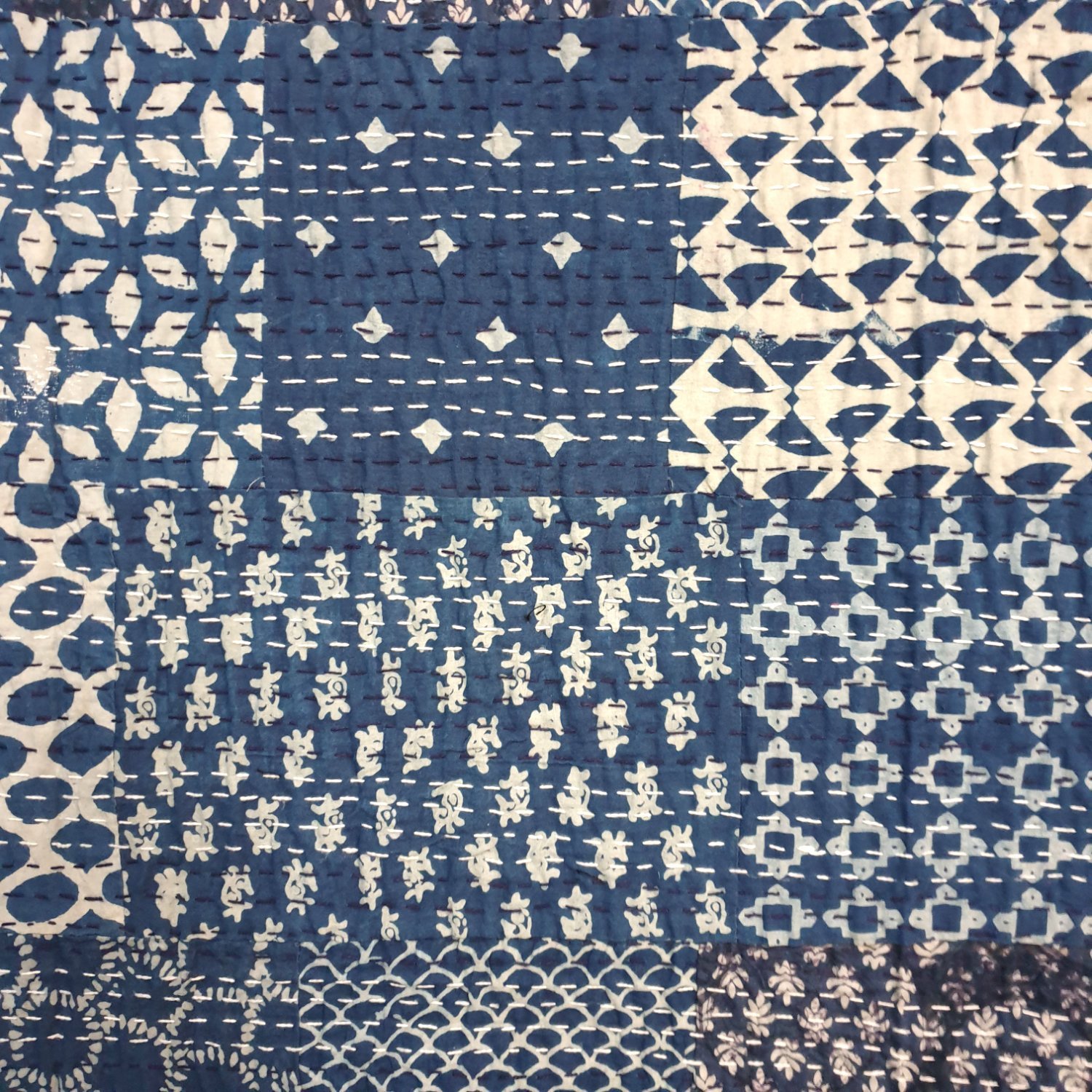 detalle colcha patchkwork algodon