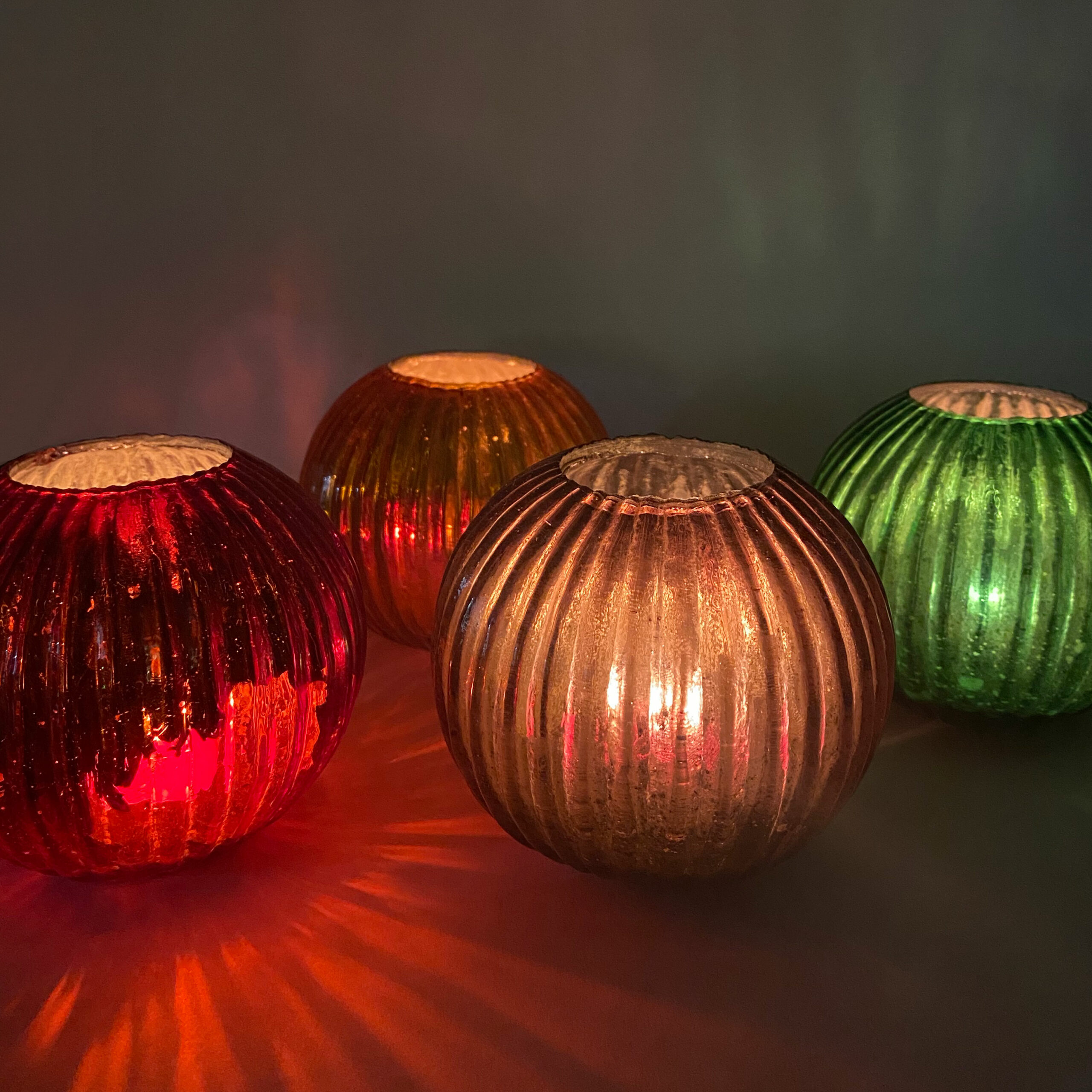 Portavelas de colores