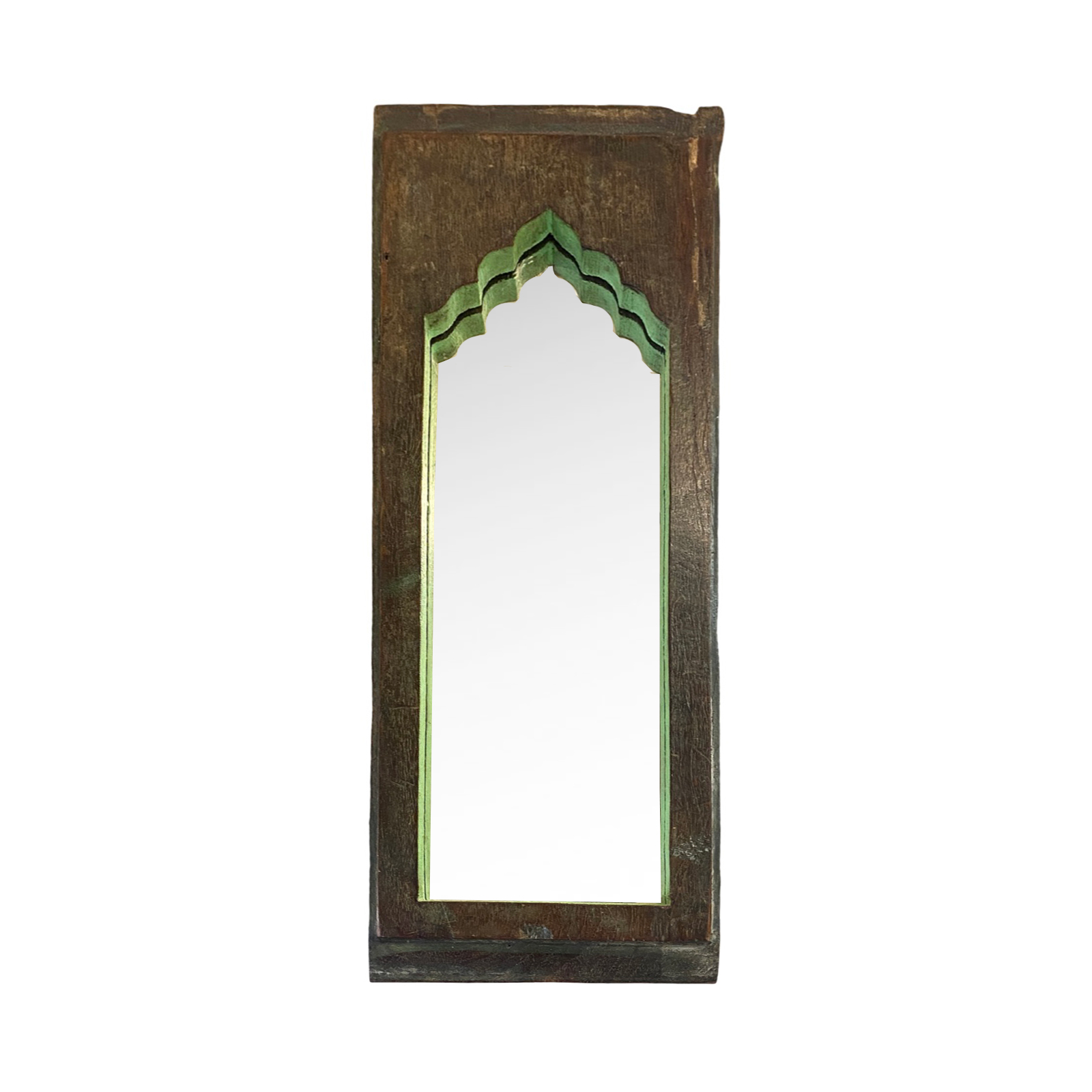 Espejo Mehrab L con tonos verdosos de Casa azul