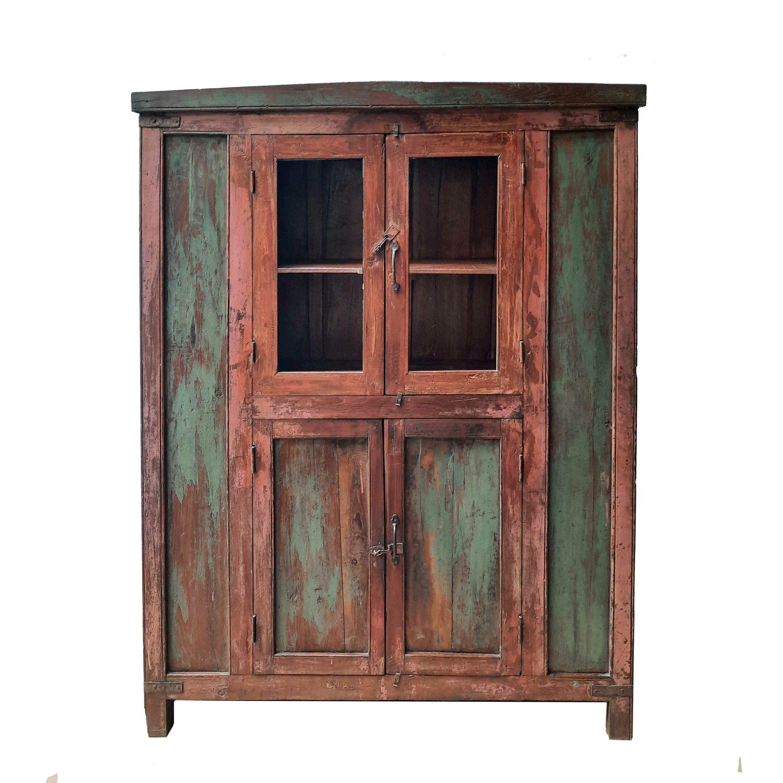 armario-casa-azul-8-PA-WG-AL-L-4-124X44X166 armario de madera verde y rojo