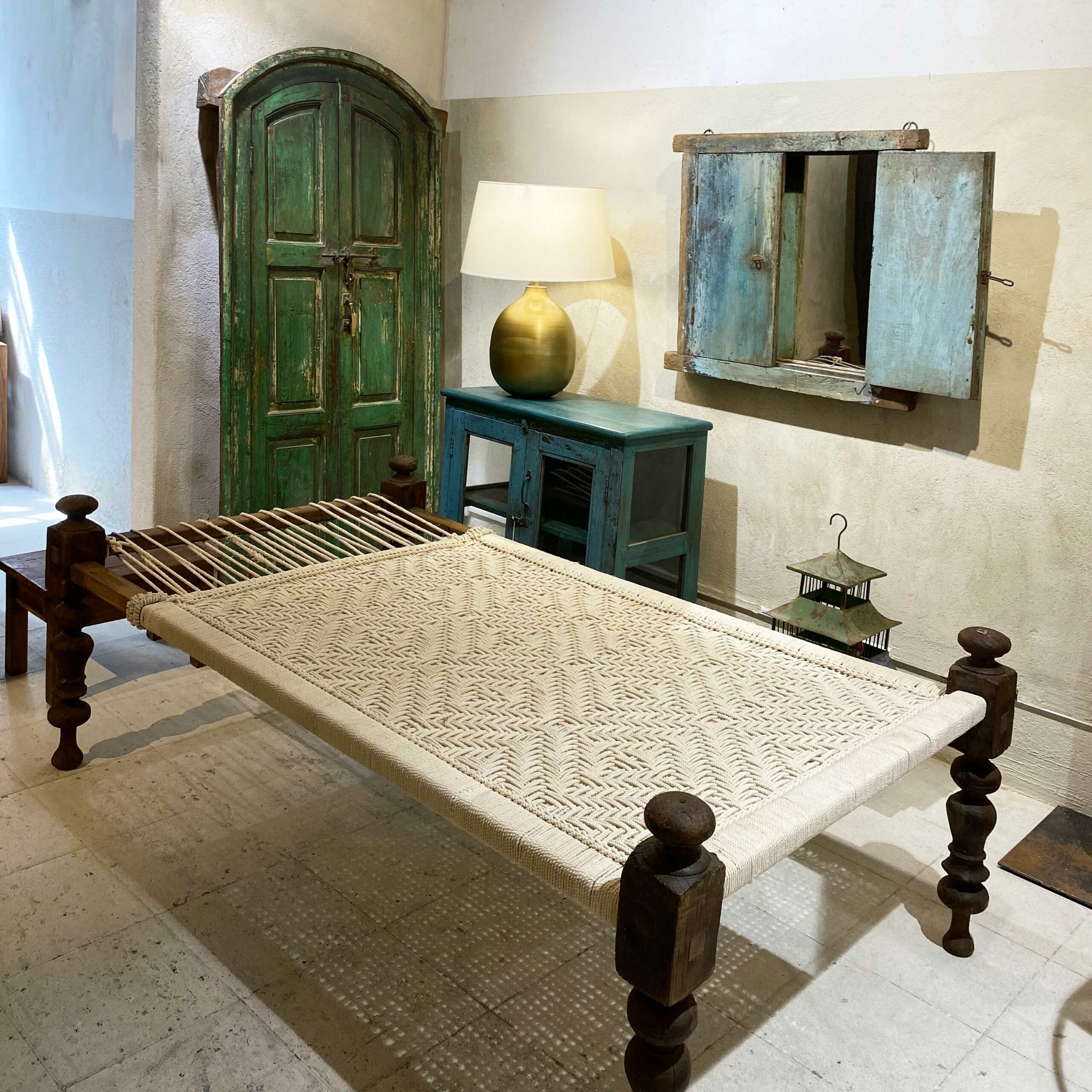 Charpoy Charpoy cama india de Casa Azul