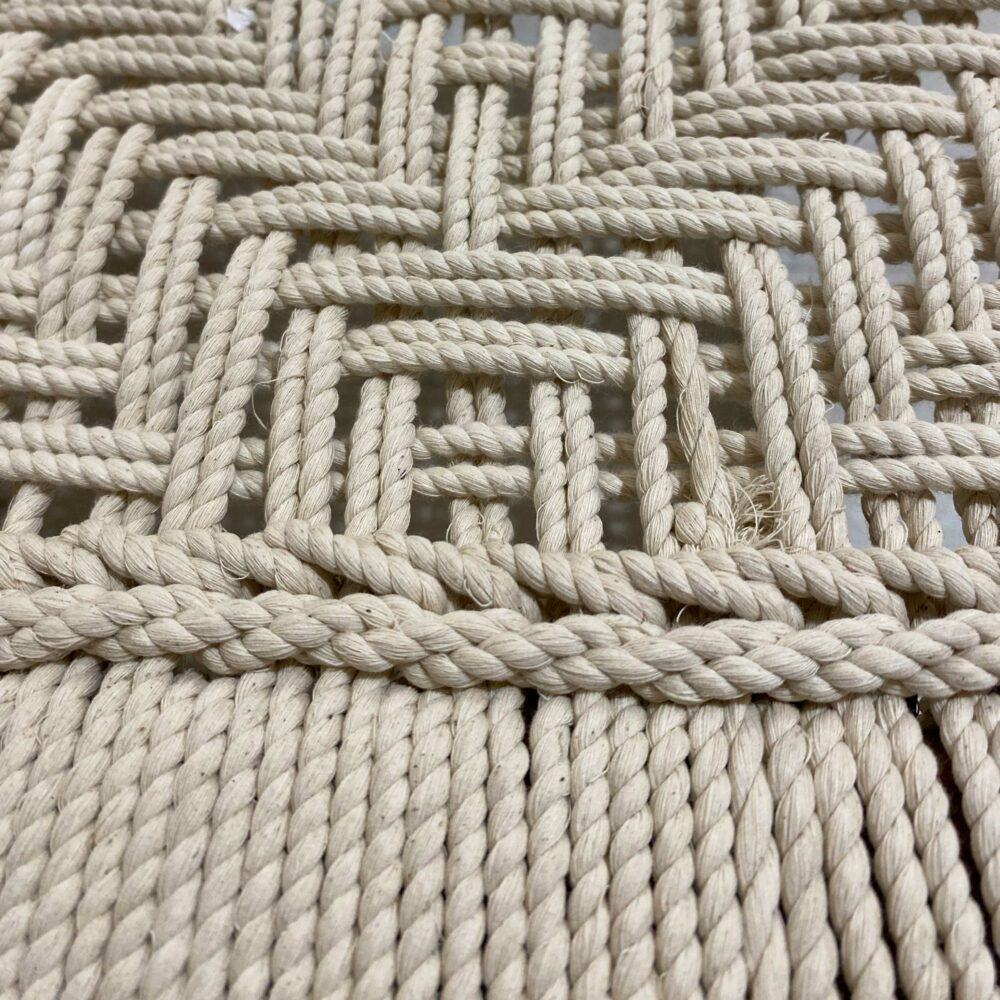 Red de cuerdas de algodón de un Charpoy