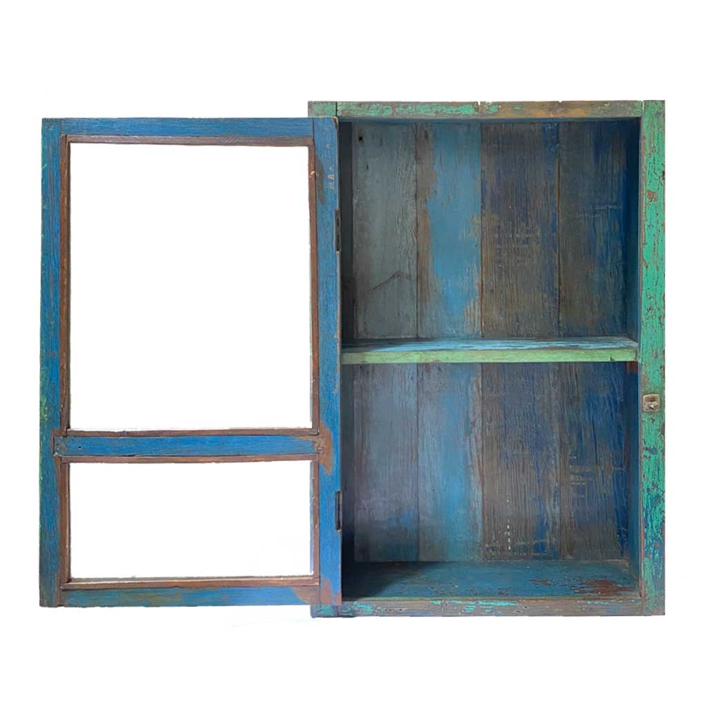 Vitrina vintage verde
