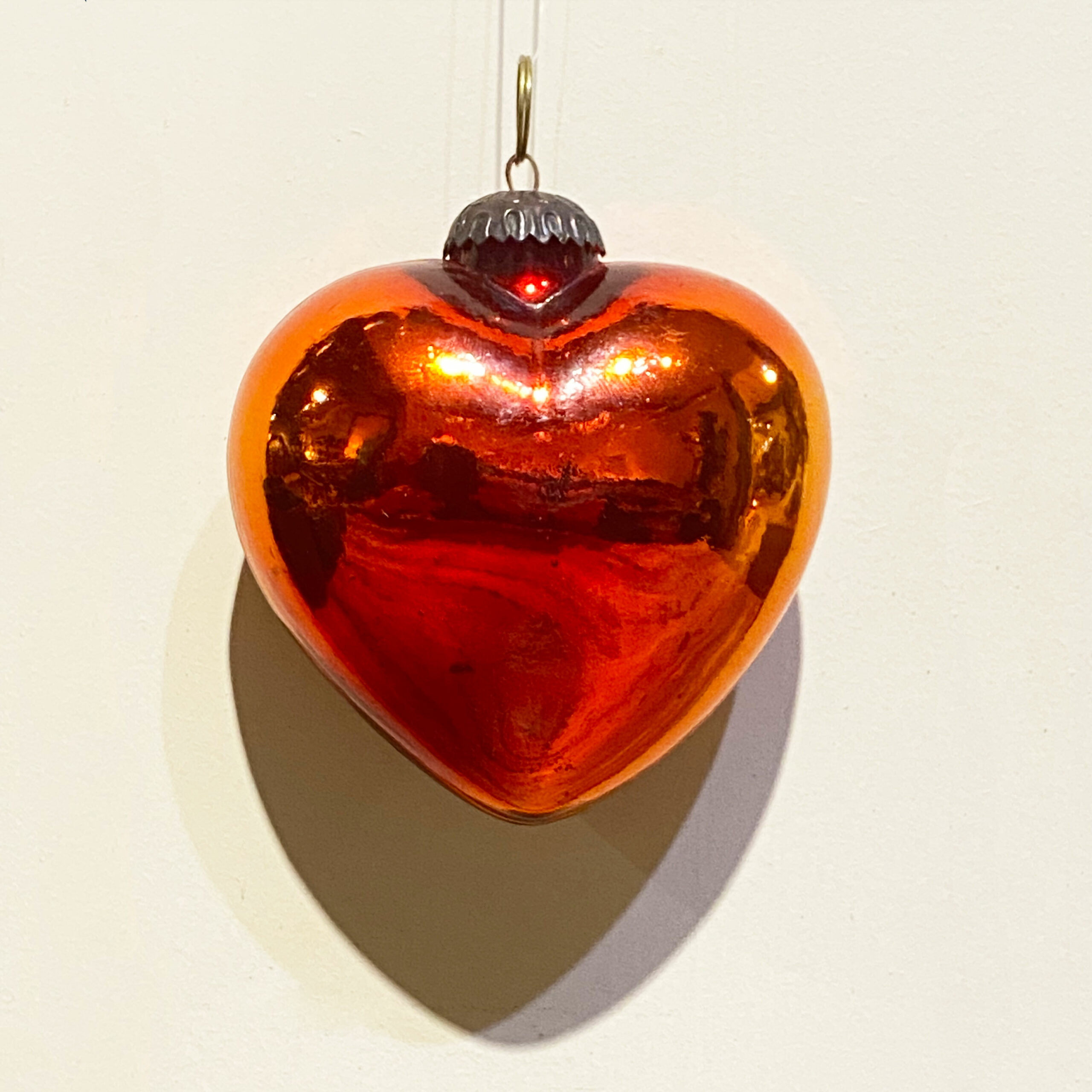 corazón rojo de Navidad