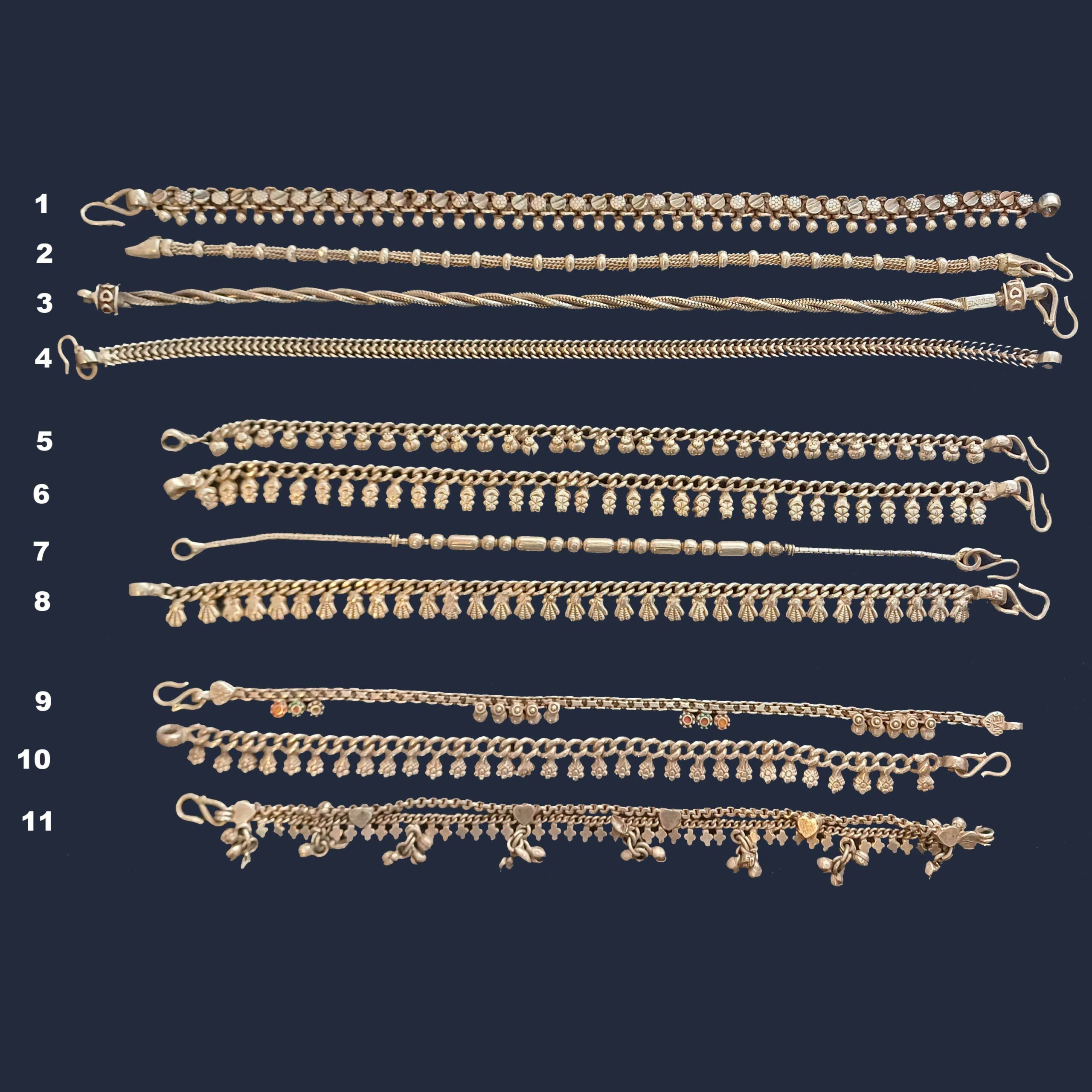 Pulsera de plata étnica