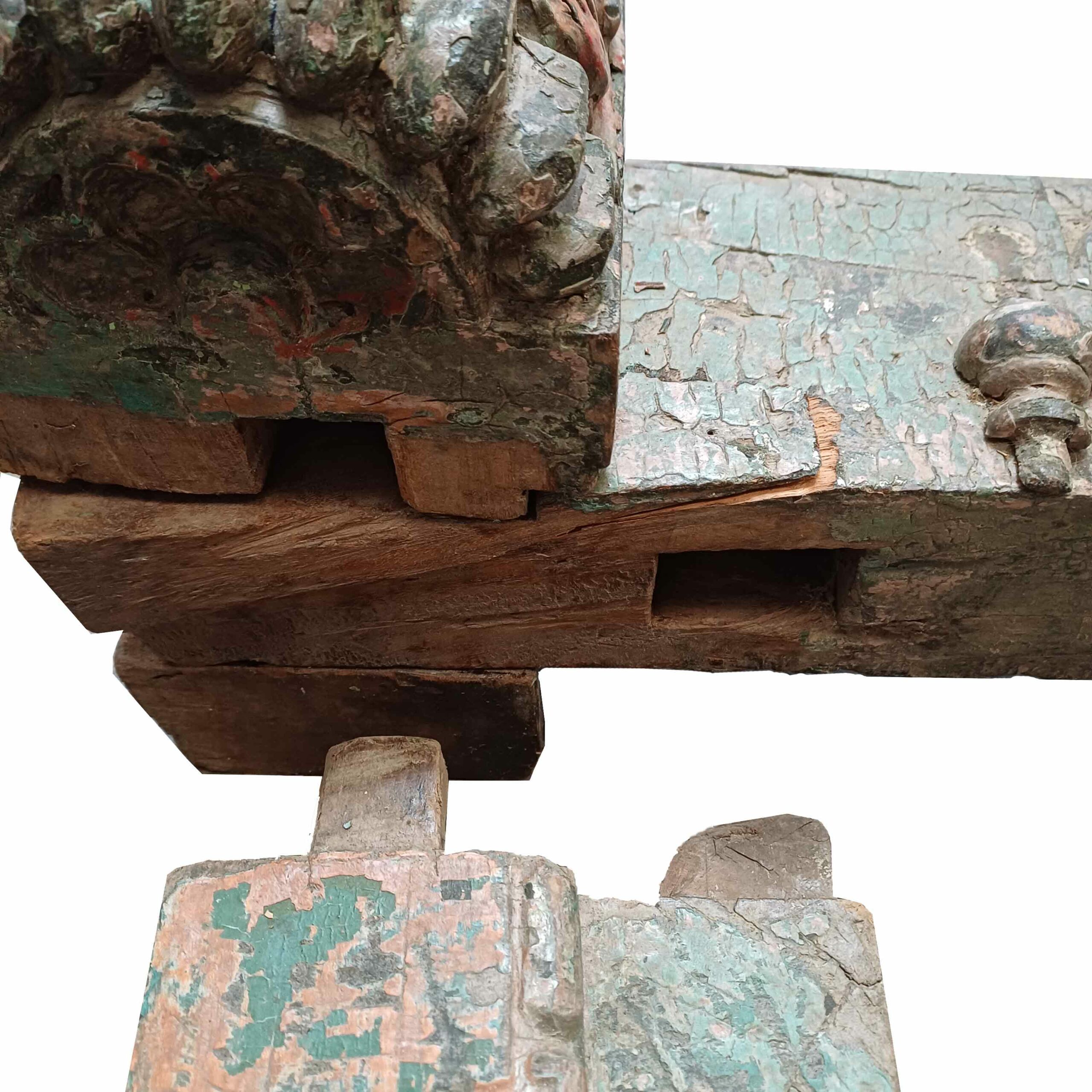 Detalle de una pieza arquitectónica de la India de Casa Azul