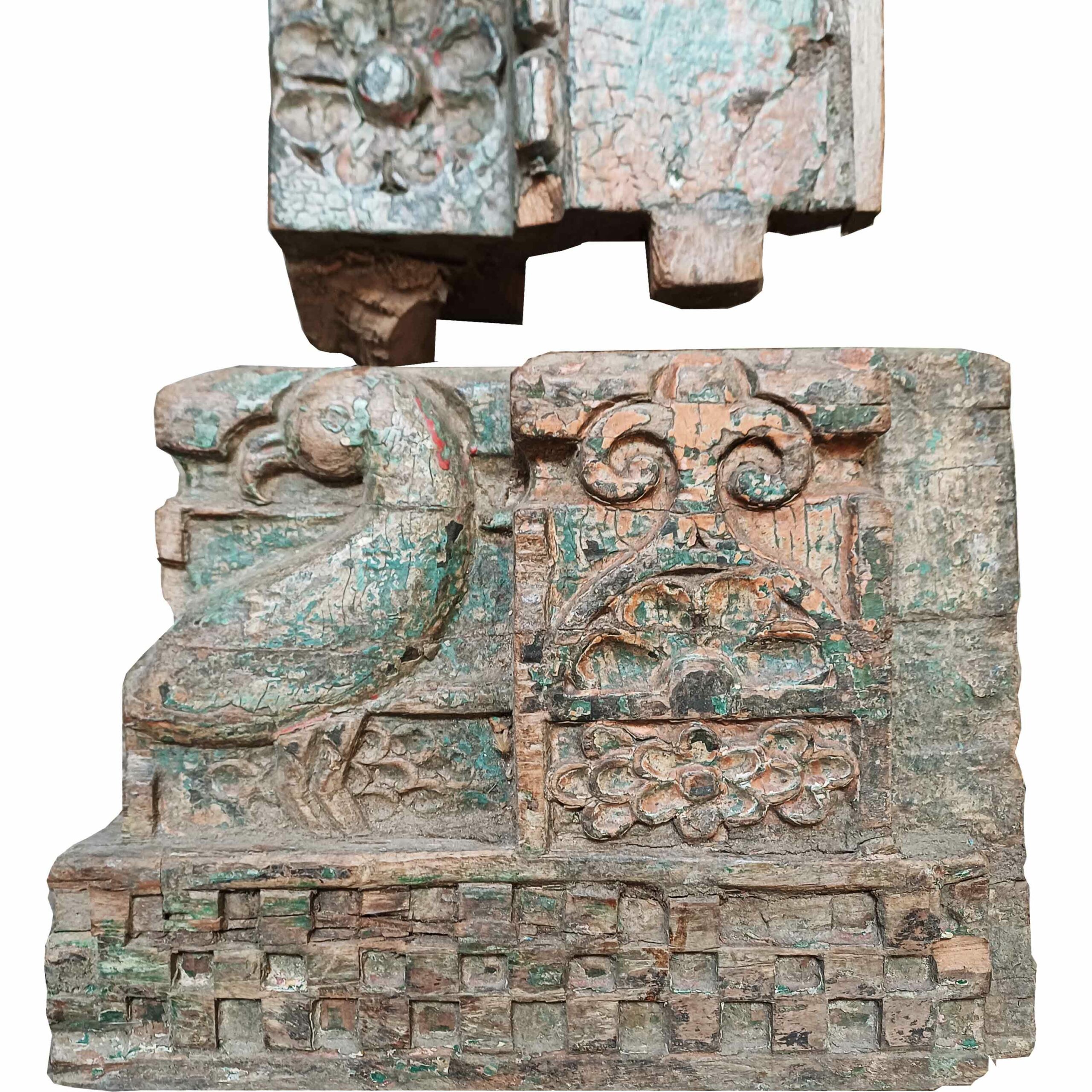 Detalle de una pieza arquitectónica de la India de Casa Azul