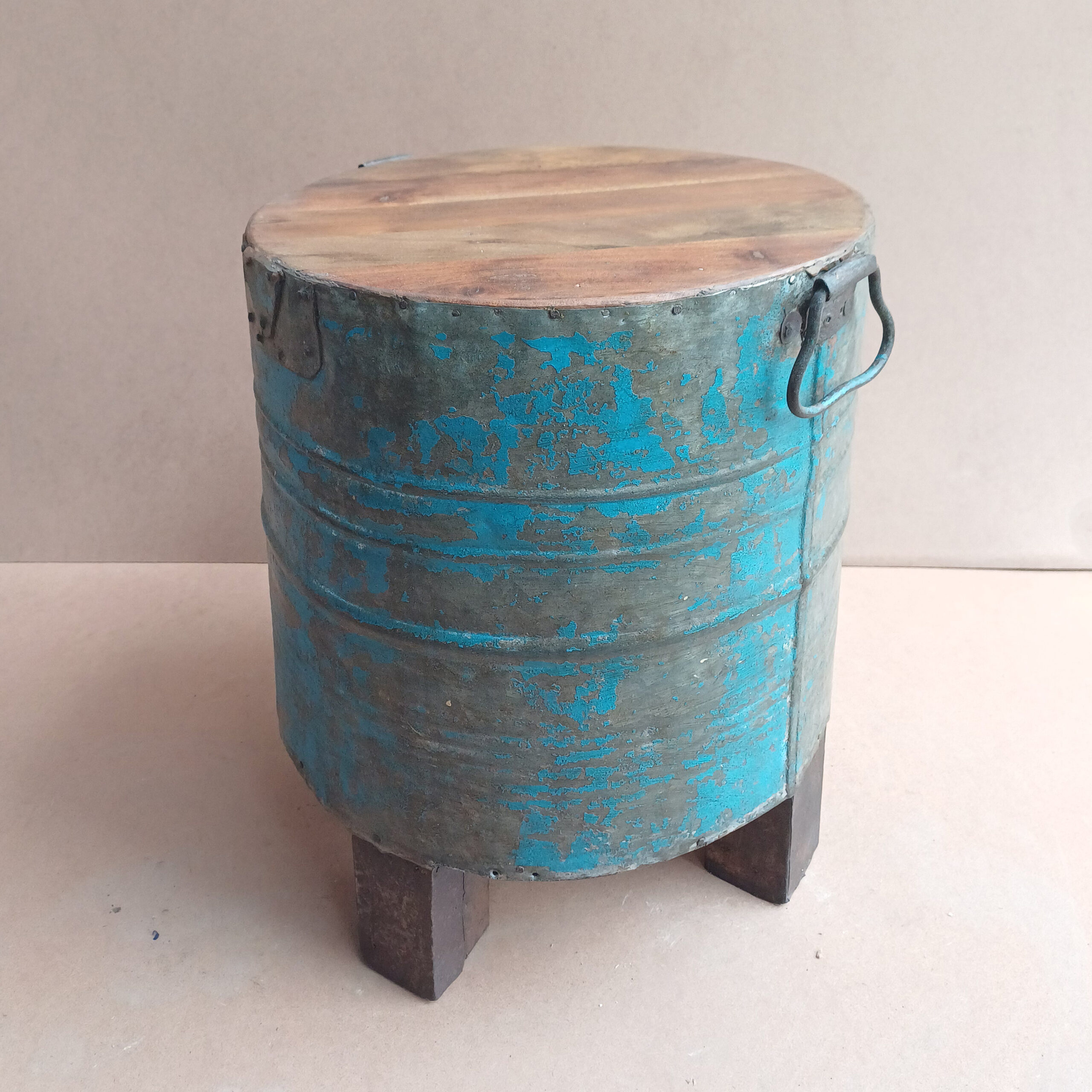 Mesa Bidón Mesa bidon en azul