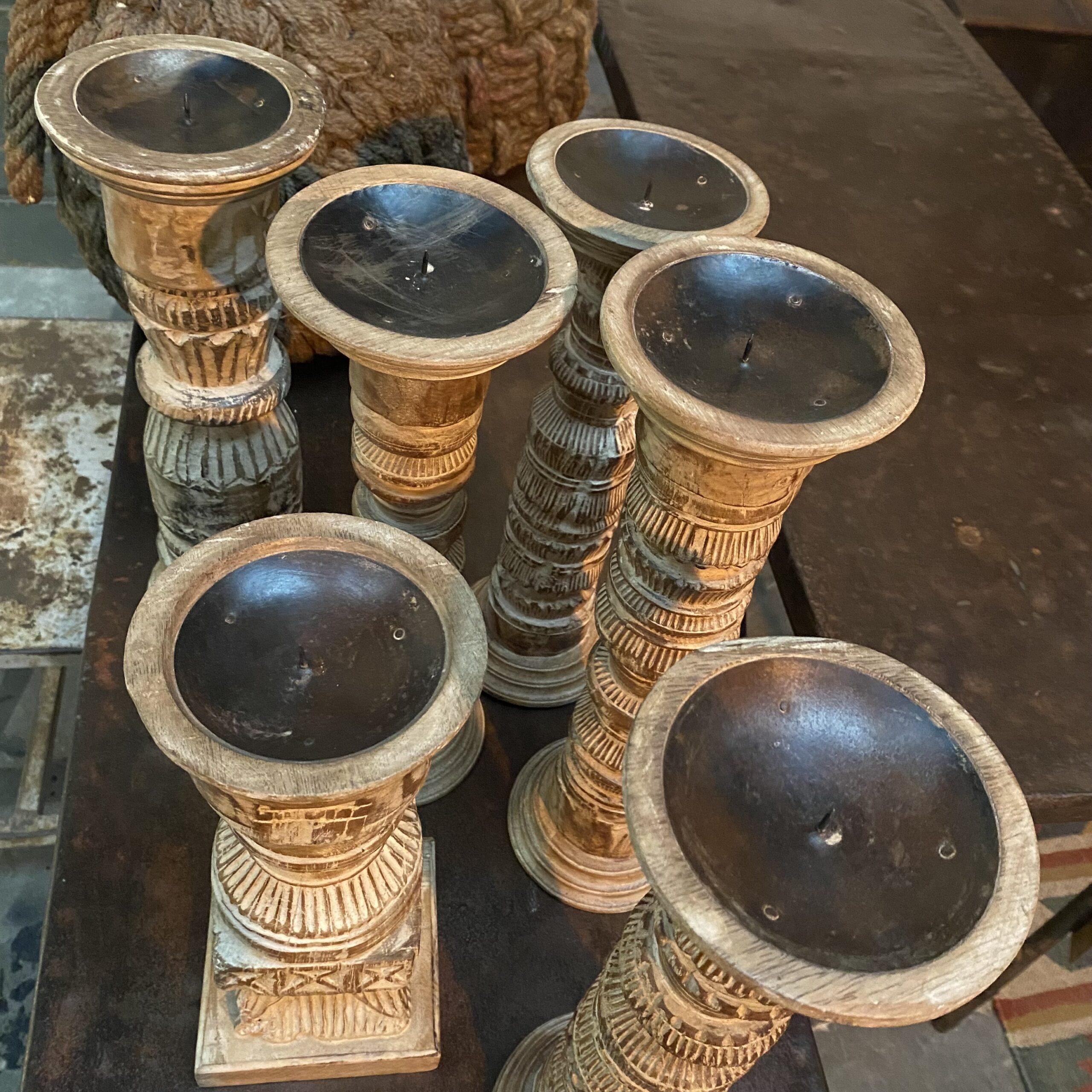 grupo de candelabros de Casa azul