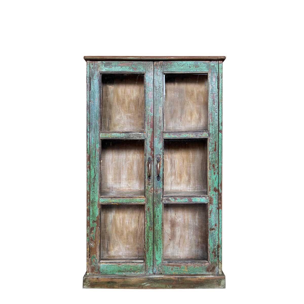 Vitrina Patala Vitrina verde, pieza vintage de la colección Casa Azul