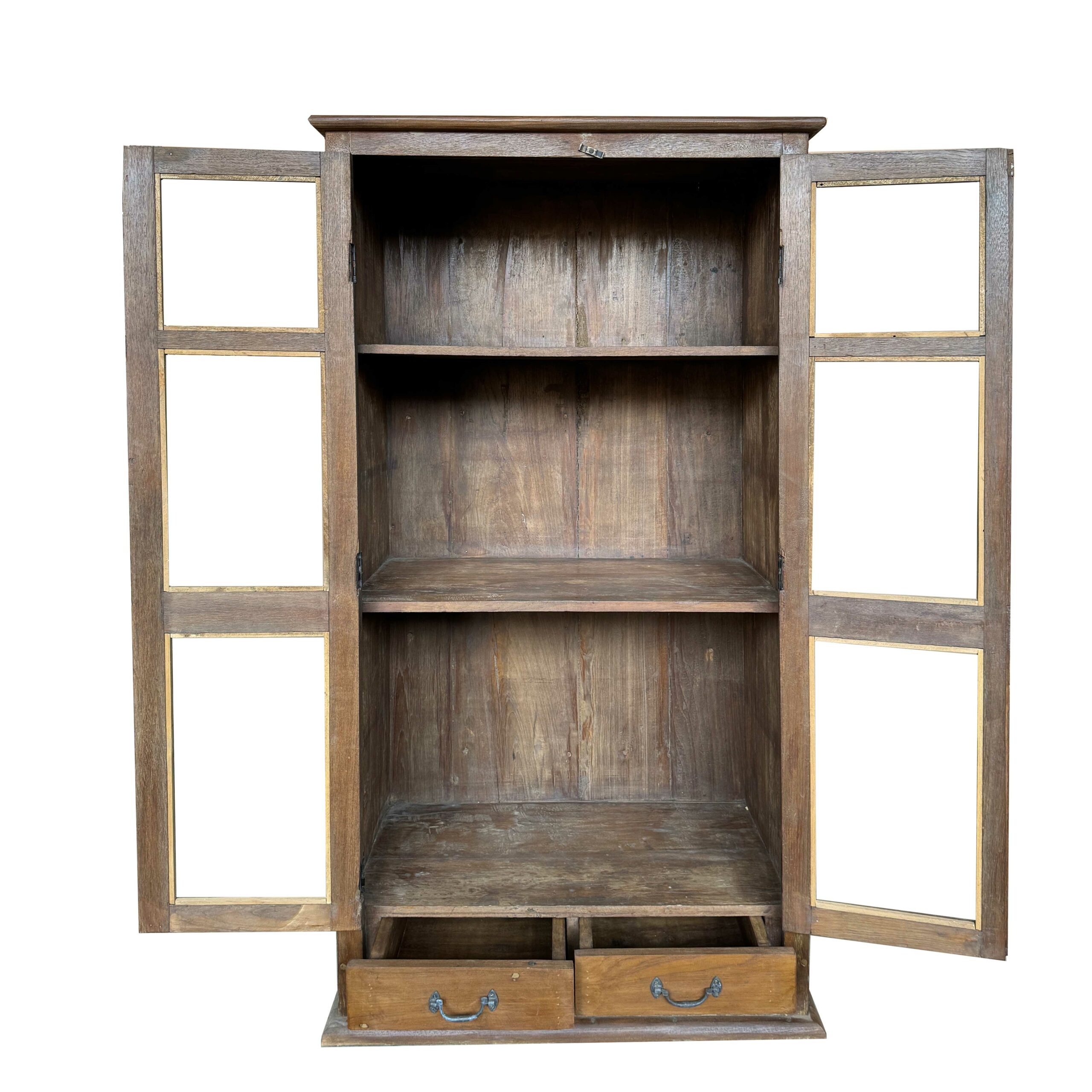 Vitrina Daraaj abierta con dos cajones de Casa Azul