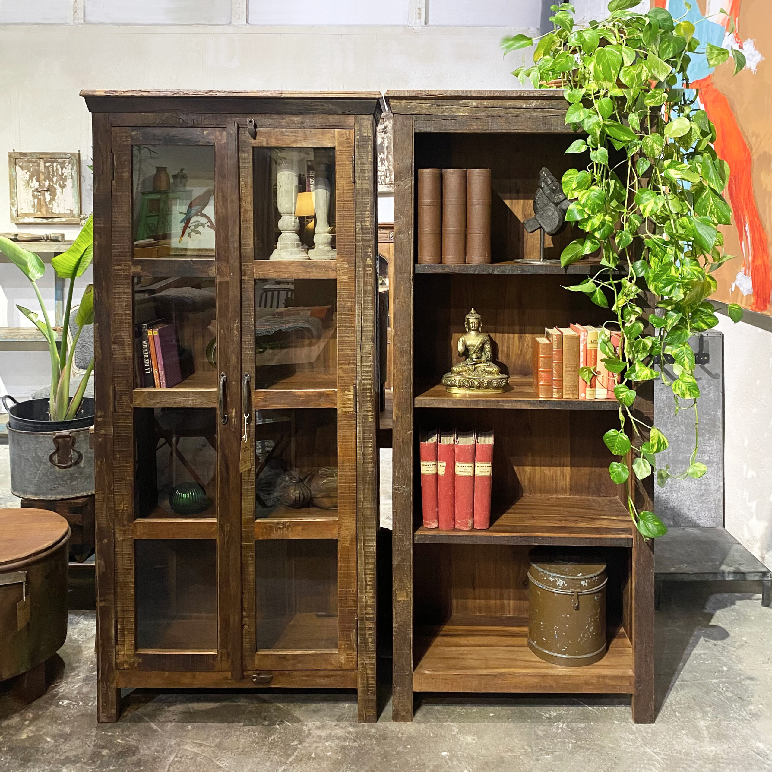 Vitrina Jalaoo y Estantería Jalaoo