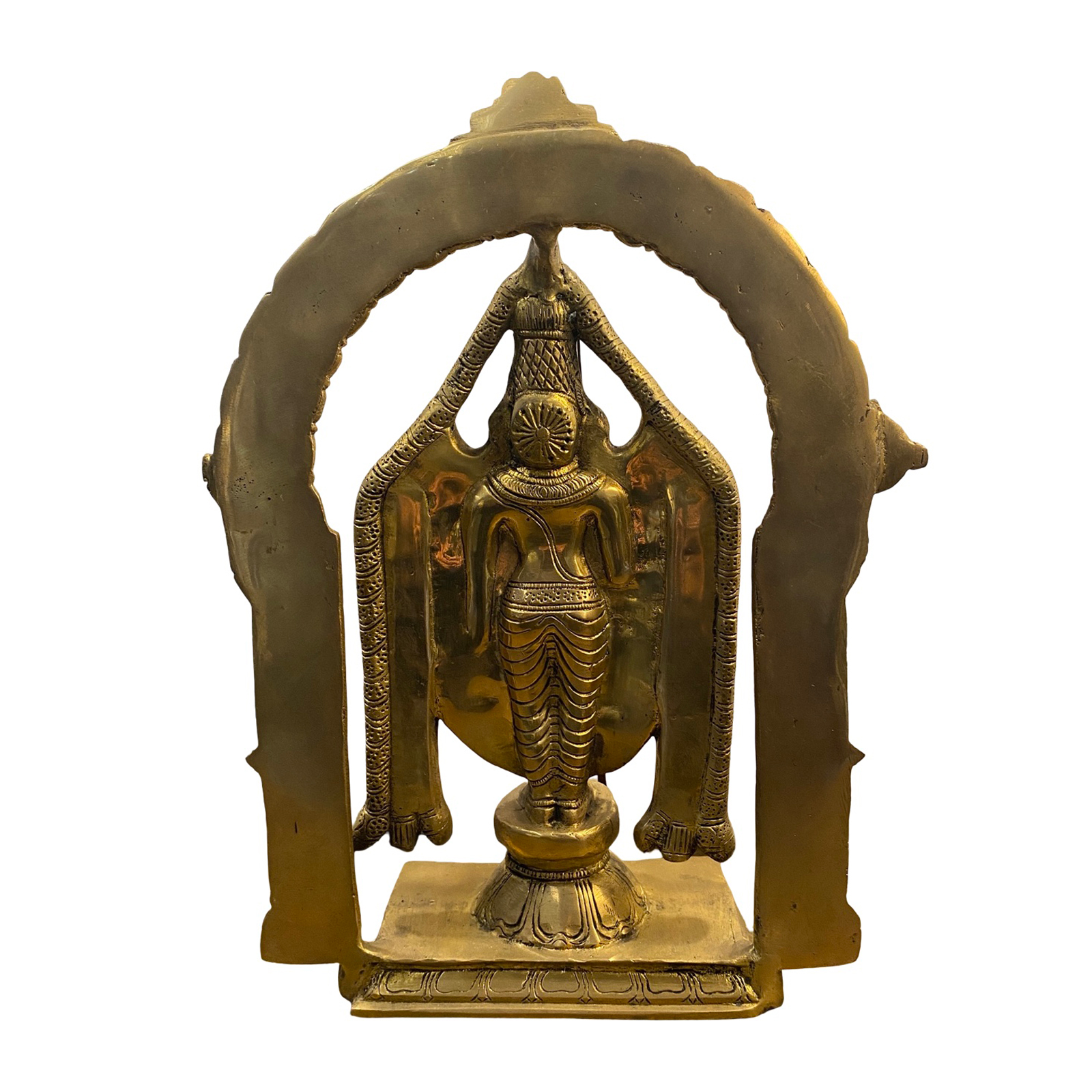 Parte trasera de la figura de Venkateshwara