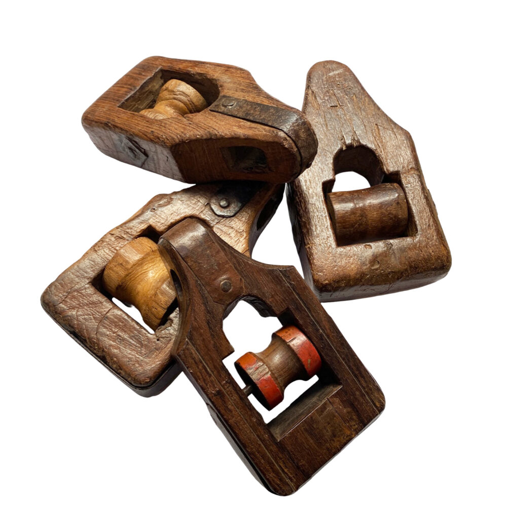 Poleas vintage de barco de Casa Azul