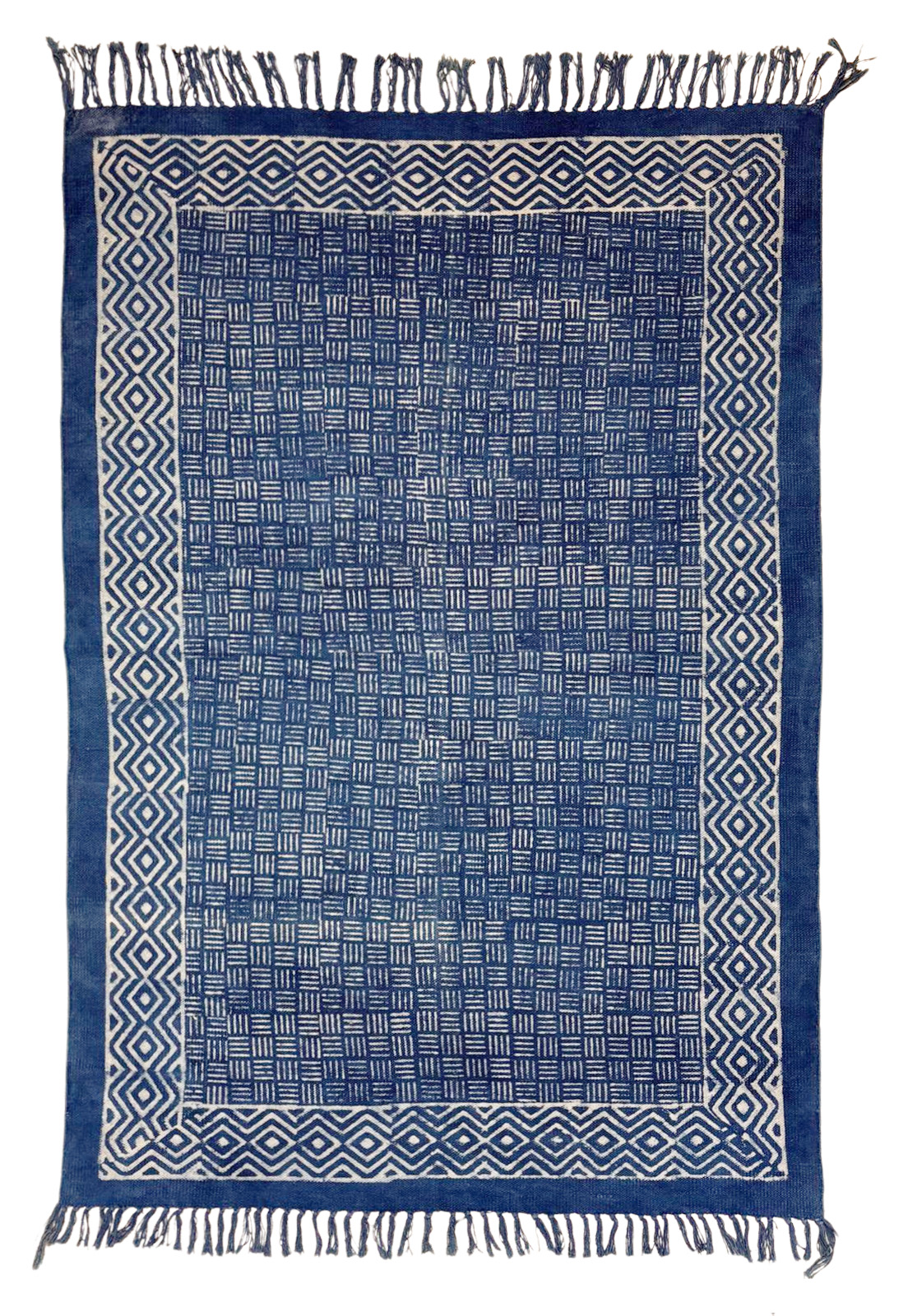 Alfombra de algodón Block print - Imagen 1